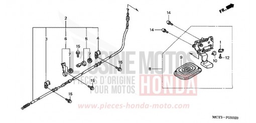 PARKING BRAKE FJS600A3 de 2003